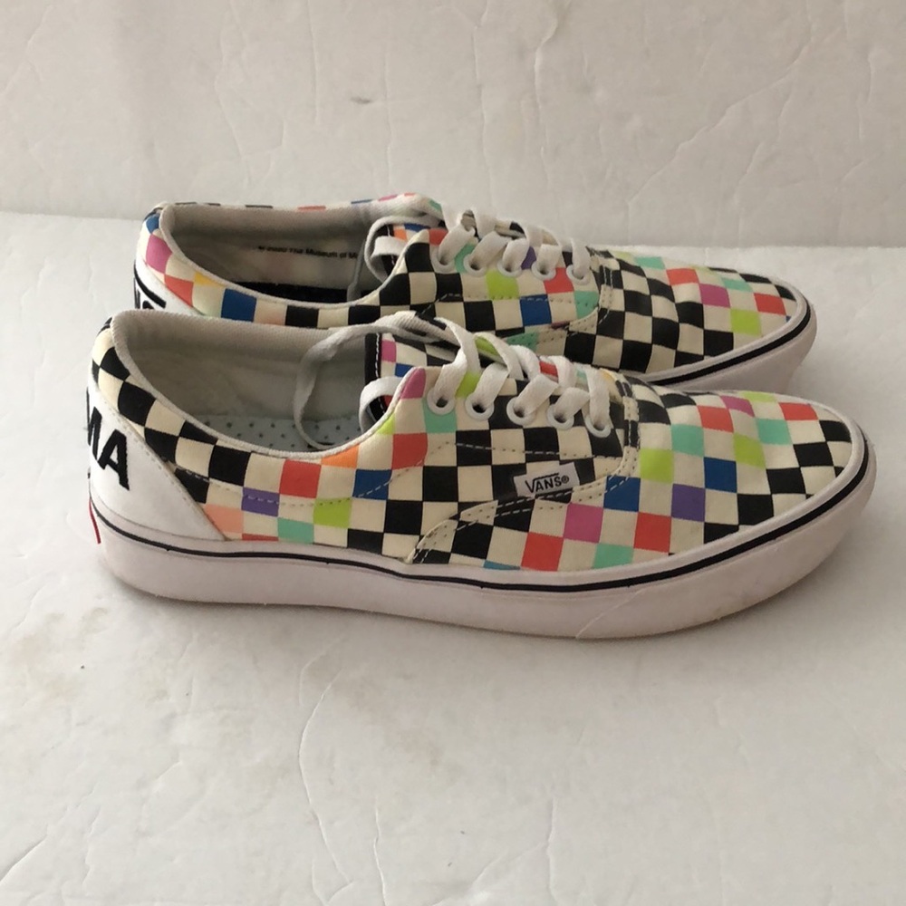 Vans Checkerboard Multi-Color Low Top Sneakers